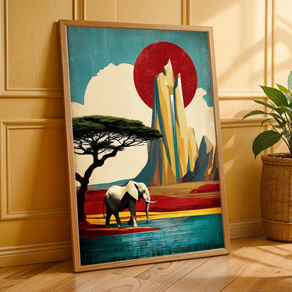 Safari Vibes Afrocentric Wall Art Print