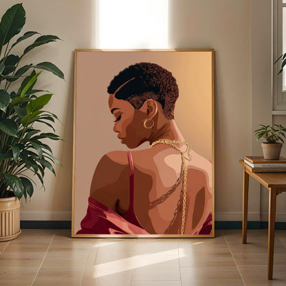 Grace Defined - Elegant Woman Wall Art Print