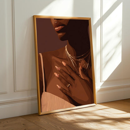 Grace Defined - Elegant Woman Wall Art Print