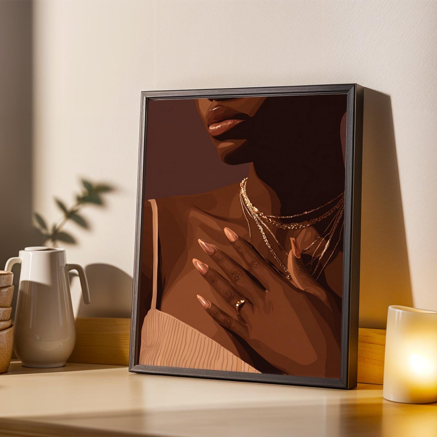 Grace Defined - Elegant Woman Wall Art Print