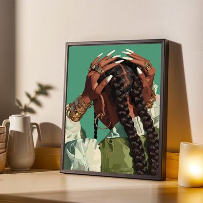 Grace Defined - Elegant Woman Wall Art Print