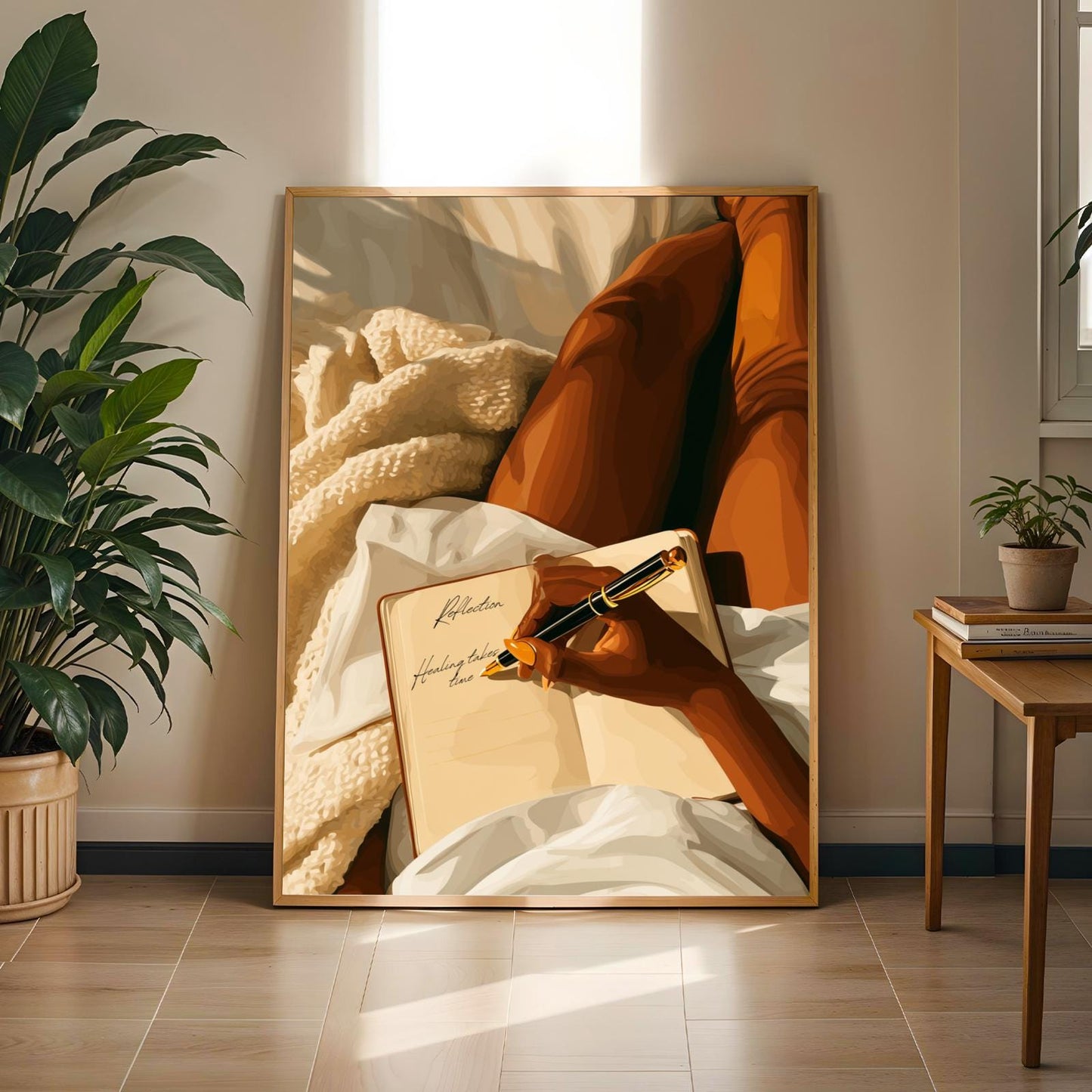 Dear Diary - Modern Afrocentric Wall Art Print