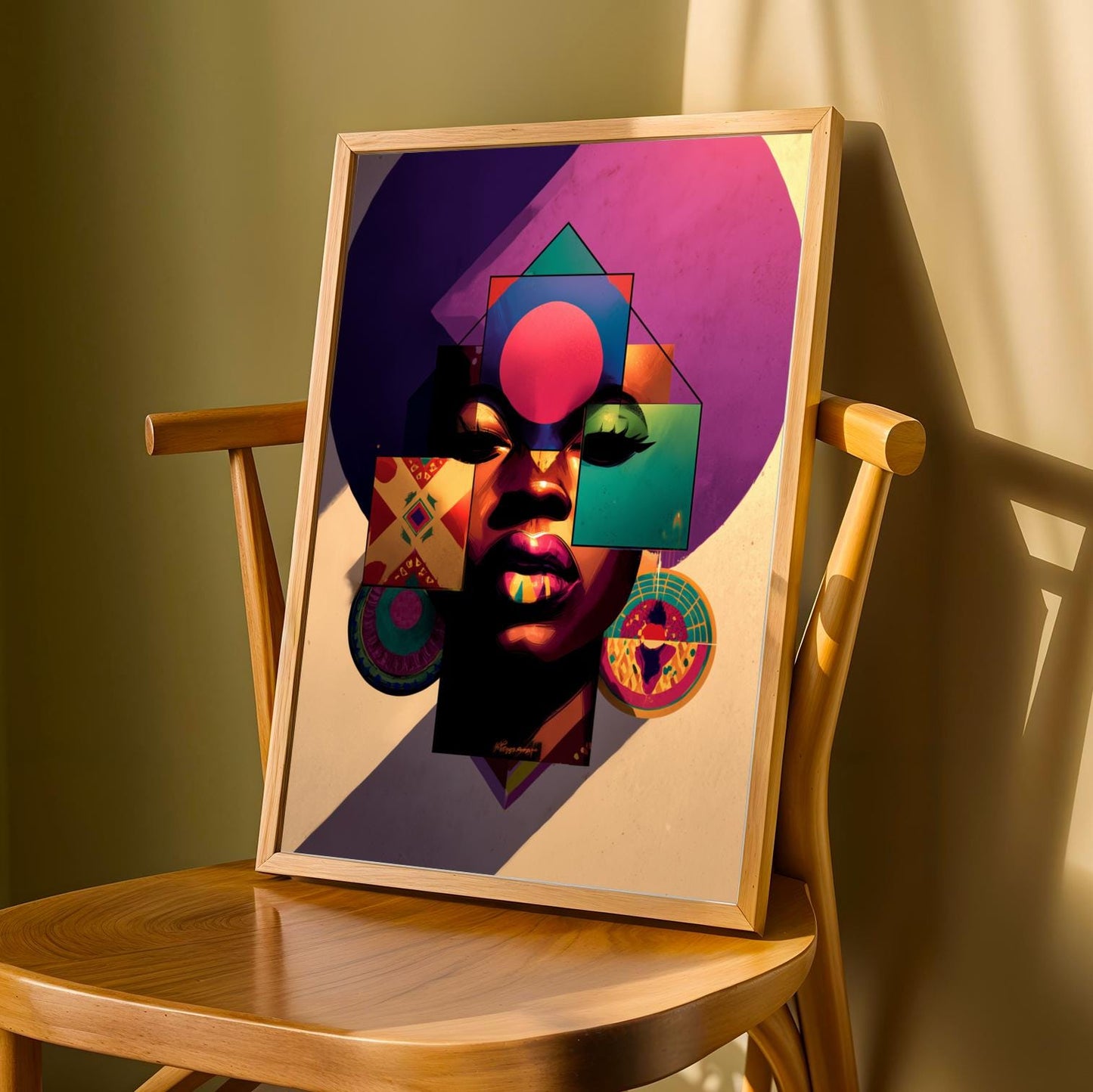 Abstract Geometric Wall Art Print