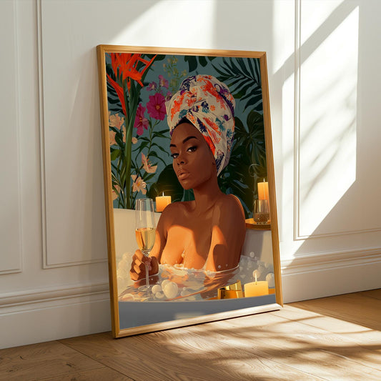 Luxe Moments - Elegant Woman Wall Art Print