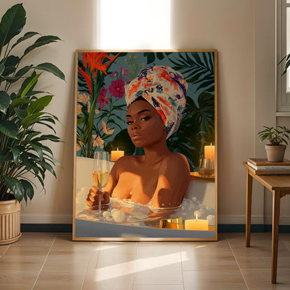 Luxe Moments - Elegant Woman Wall Art Print