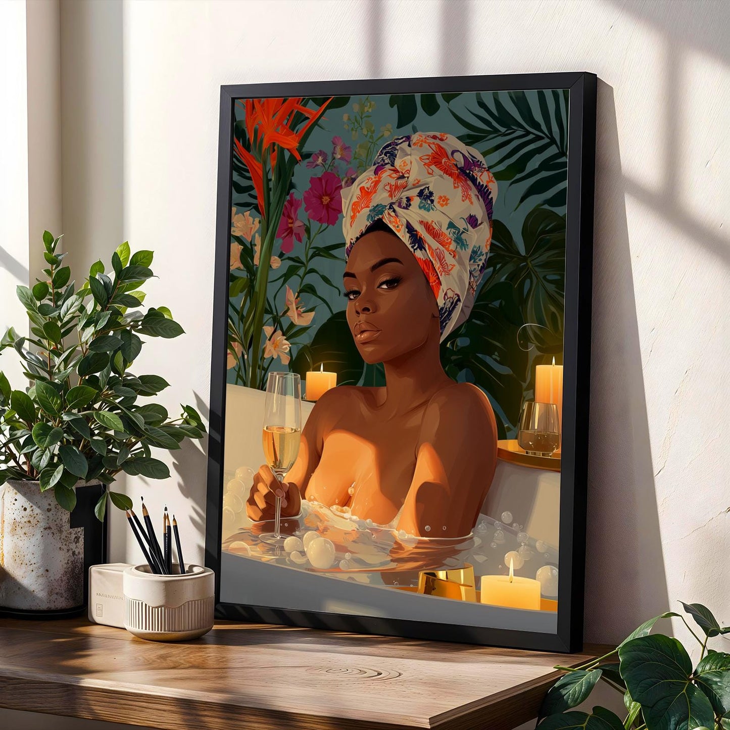 Luxe Moments - Elegant Woman Wall Art Print