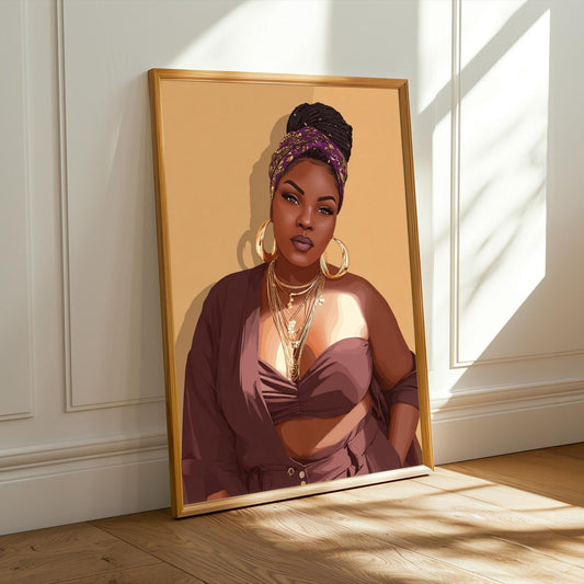 Grace Defined - Elegant Woman Wall Art Print