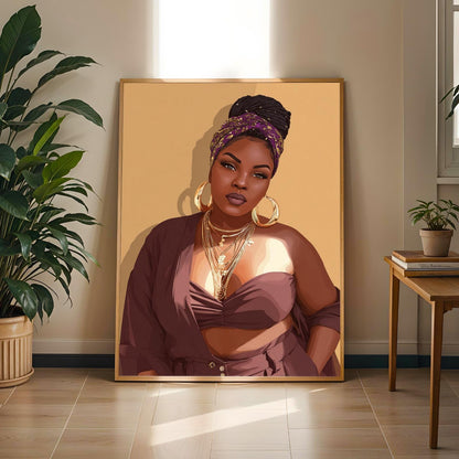 Grace Defined - Elegant Woman Wall Art Print