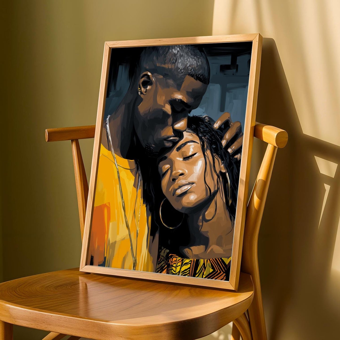 Modern Intimate Moment Wall Art Print