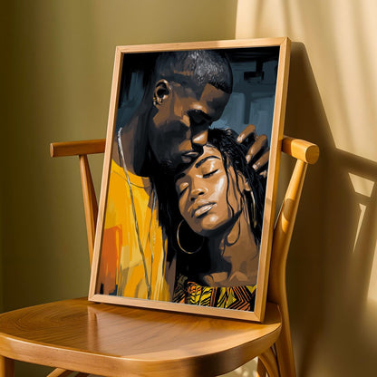 Modern Intimate Moment Wall Art Print