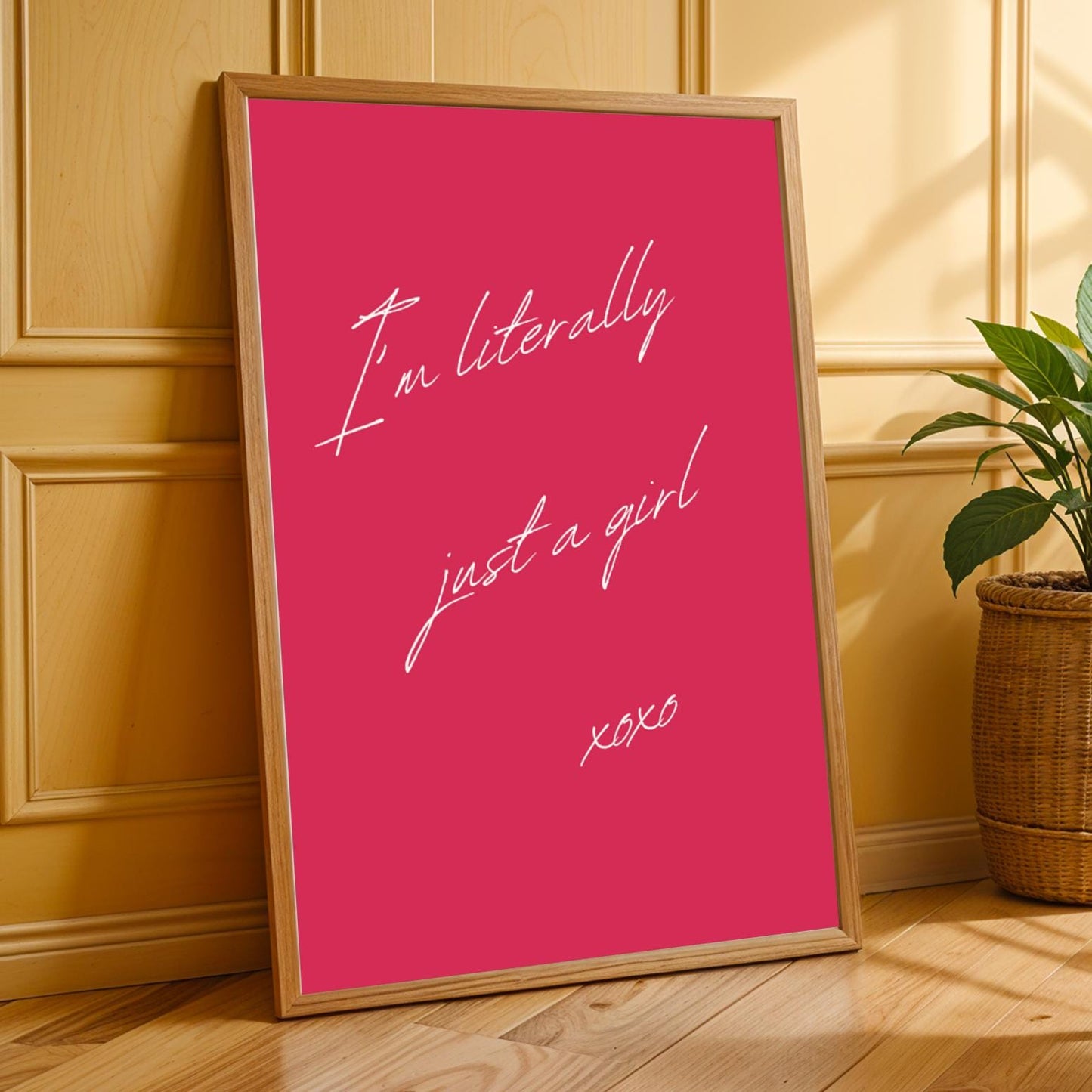 "I'm Literally Just A Girl" Wall Art Print