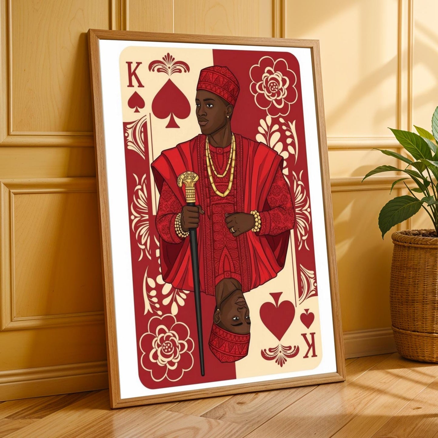 King Of Spades Wall Art Print