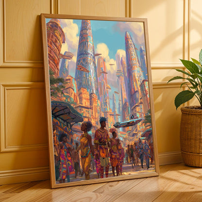 Afrofuturism Wall Art Print