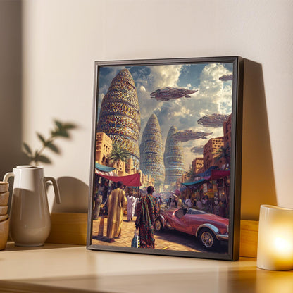 Afrofuturism Wall Art Print