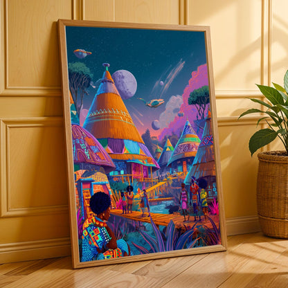 Afrofuturism Wall Art Print
