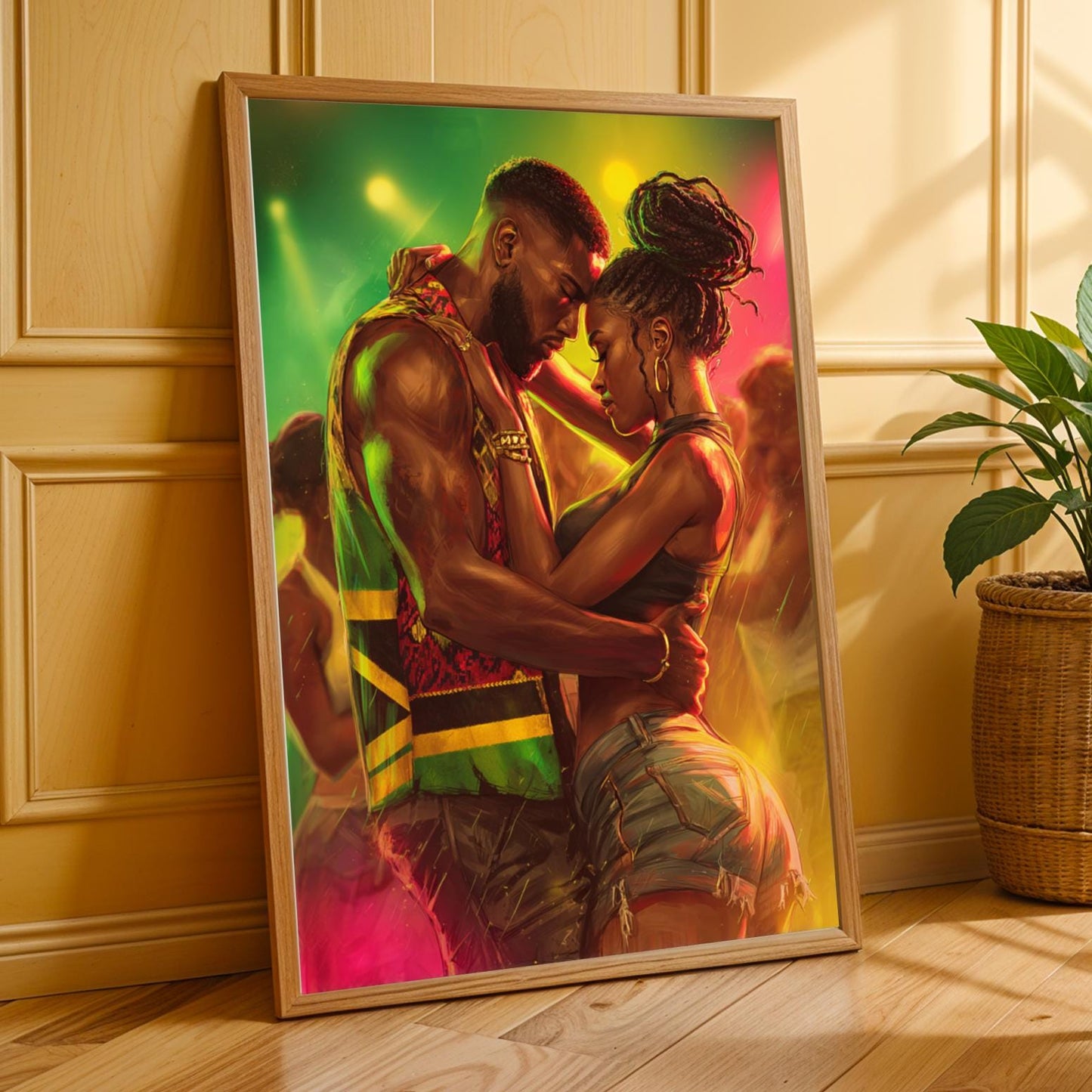 Dancehall Embrace Wall Art Print