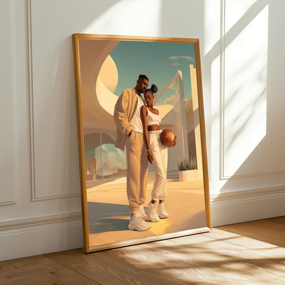 Love and Basketball Wall Art Print