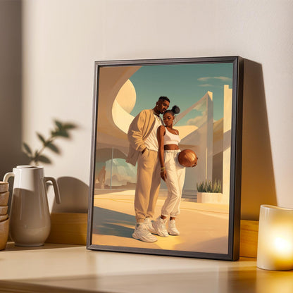 Love and Basketball Wall Art Print