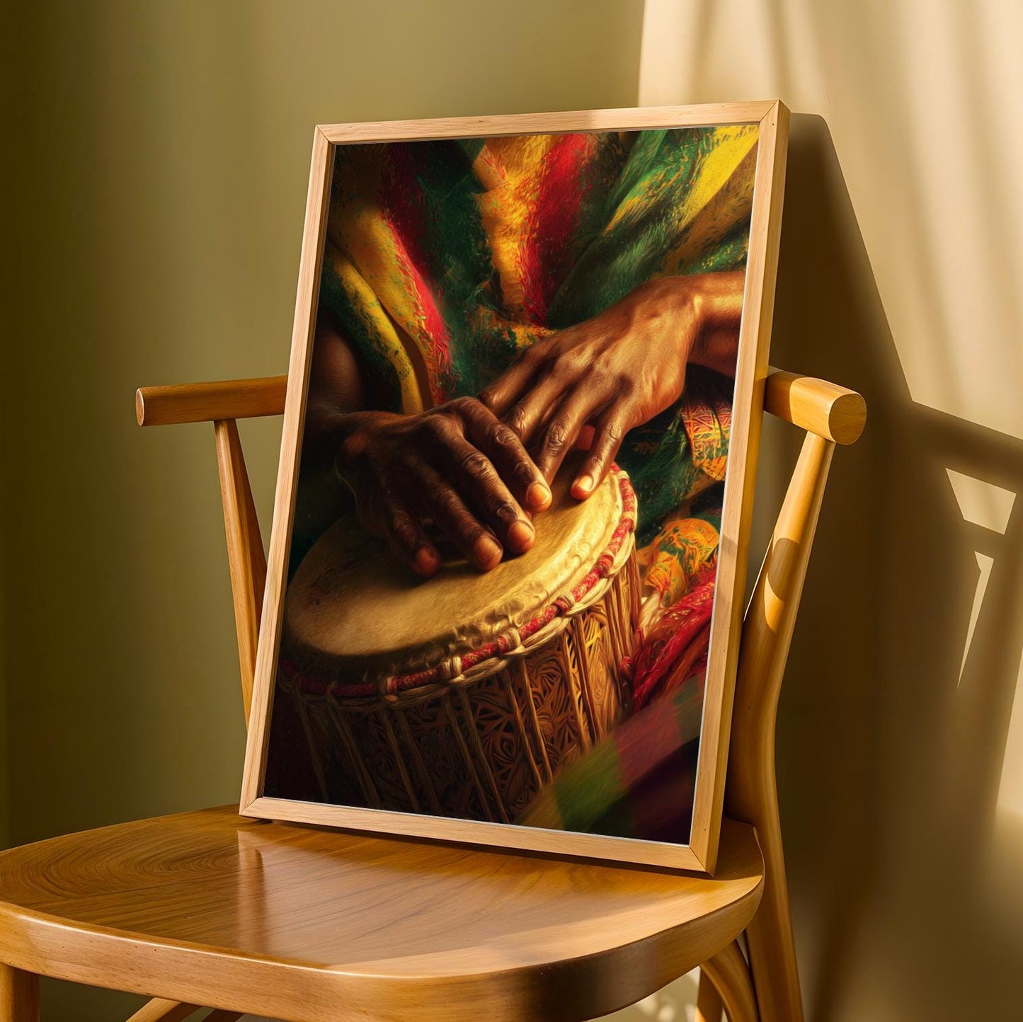 Traditional Djembe Wall Art Print
