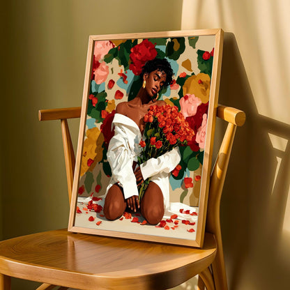 "She Is The Moment" Wall Art Print