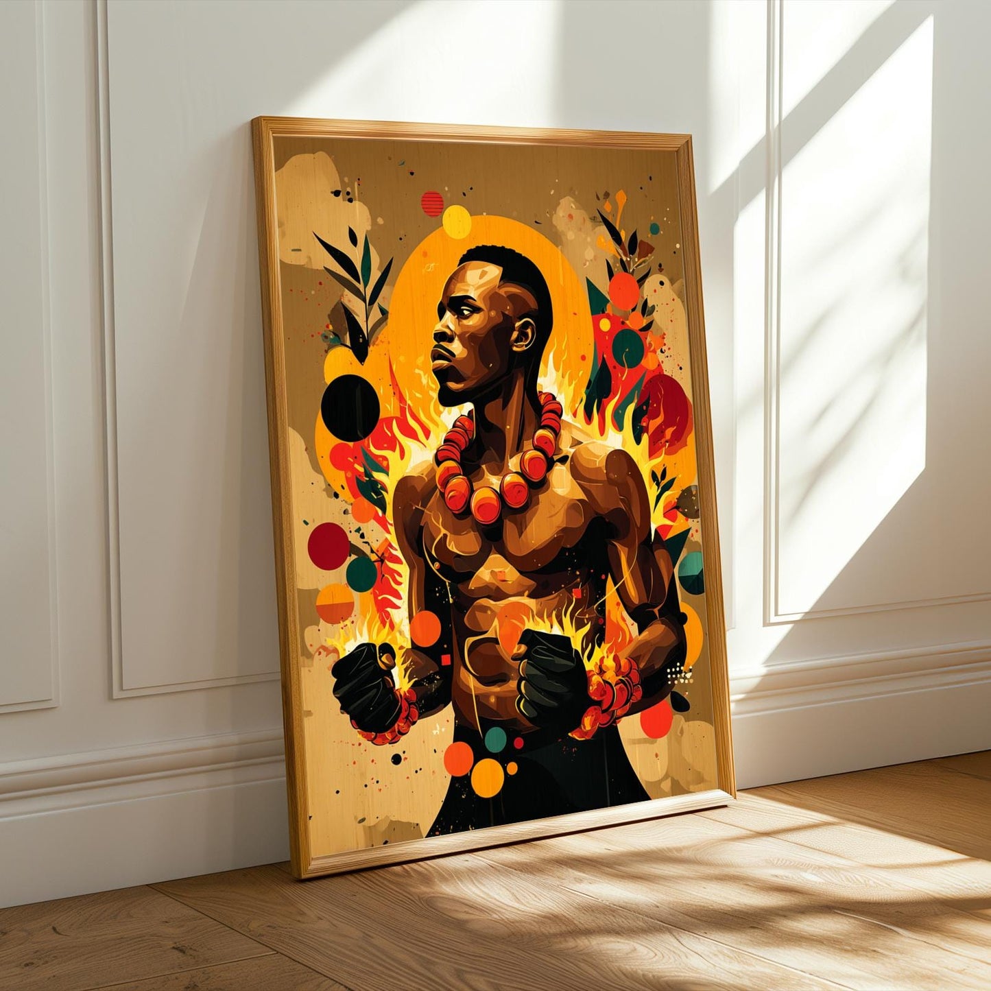 Untamed Spirit  African Warrior Wall Art Print