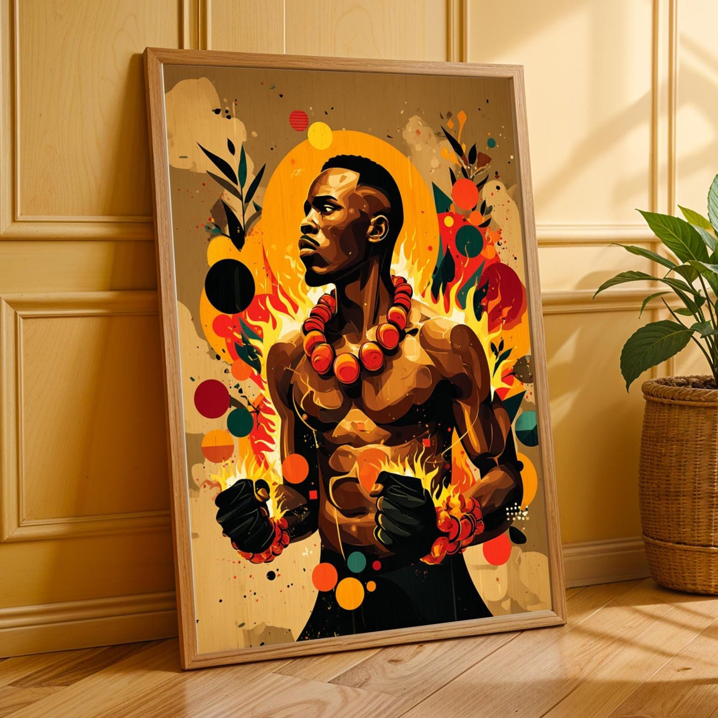 Untamed Spirit  African Warrior Wall Art Print