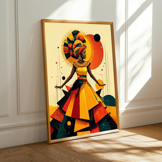 Untamed Spirit  African Warrior Wall Art Print