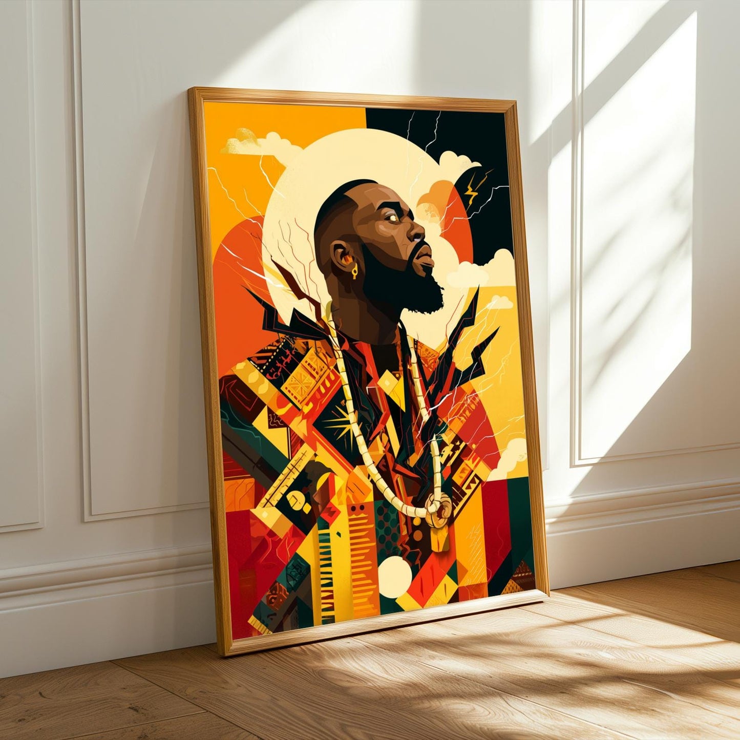 Untamed Spirit  African Warrior Wall Art Print