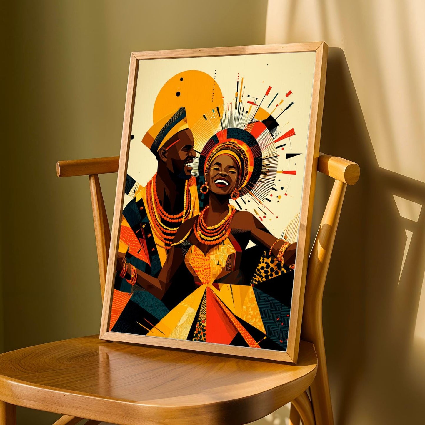 Untamed Spirit  African Warrior Wall Art Print