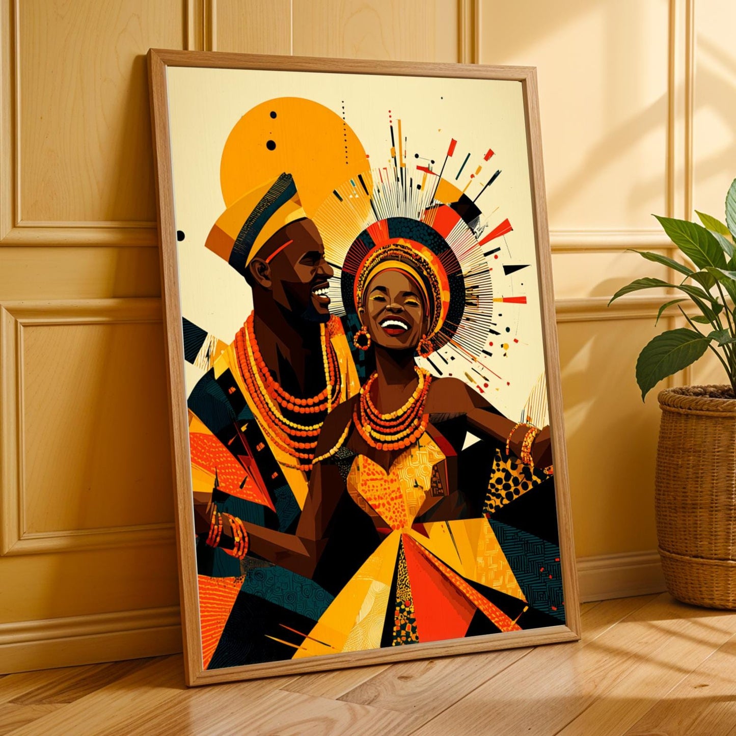 Untamed Spirit  African Warrior Wall Art Print