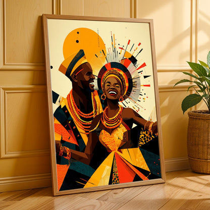 Untamed Spirit  African Warrior Wall Art Print