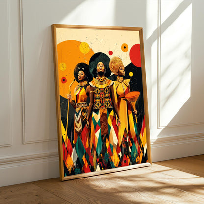 Untamed Spirit  African Warrior Wall Art Print