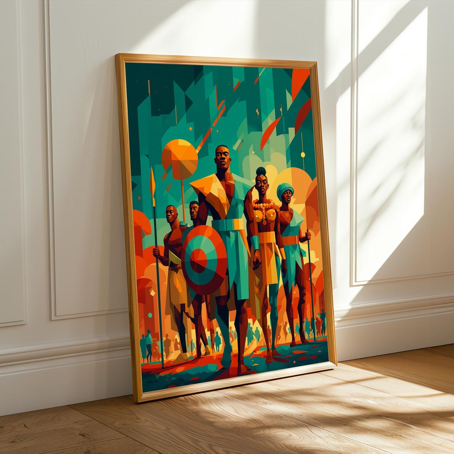 Untamed Spirit  African Warrior Wall Art Print