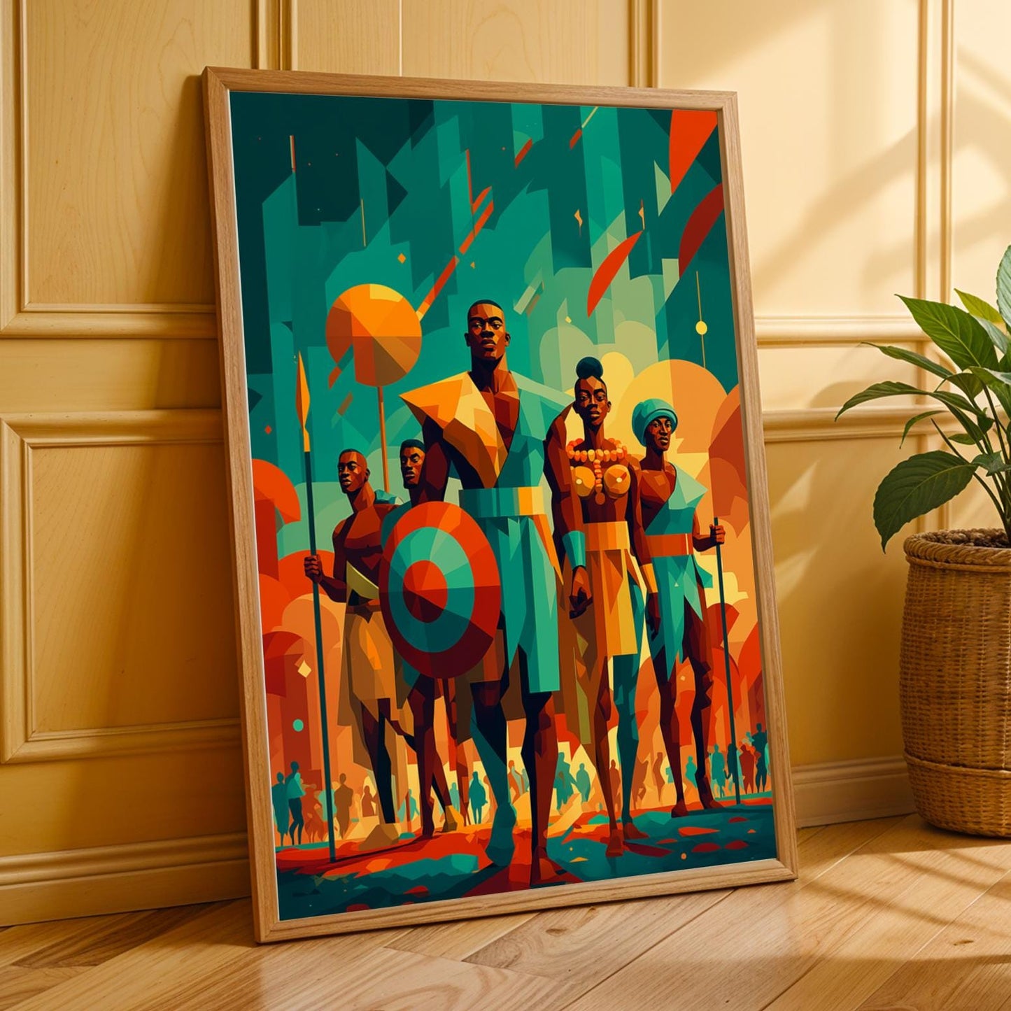 Untamed Spirit  African Warrior Wall Art Print