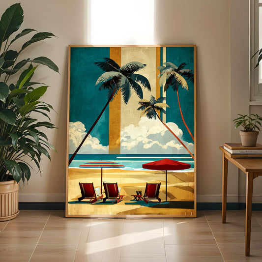 Bardabos Beach Reimagined Wall Art Print