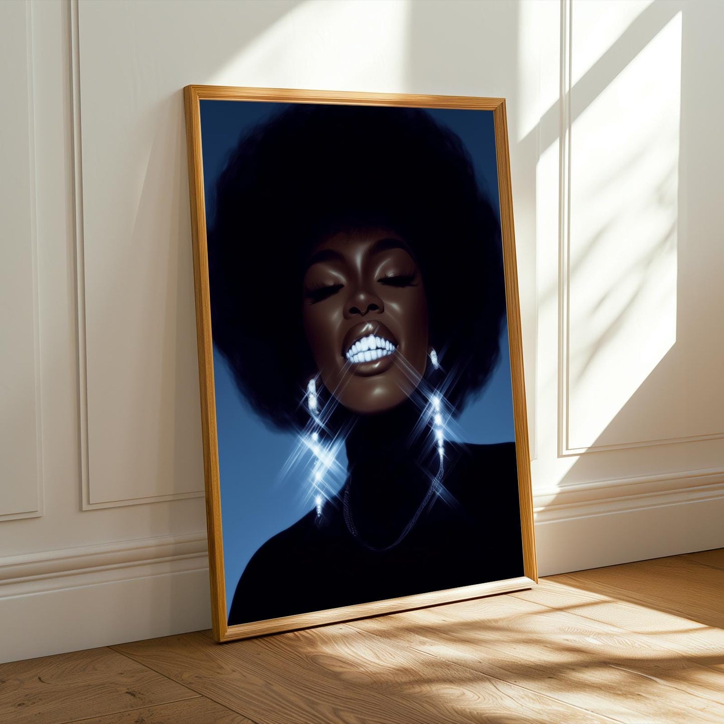 Glamorous Smile Wall Art Print