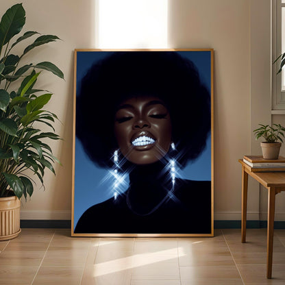 Glamorous Smile Wall Art Print