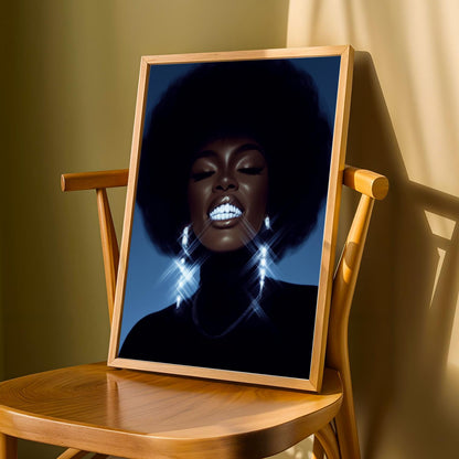 Glamorous Smile Wall Art Print