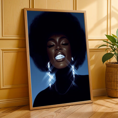 Glamorous Smile Wall Art Print