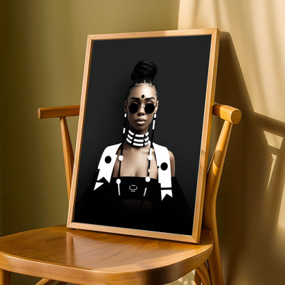 Bold Statement - Modern Afrocentric Wall Art Ptint