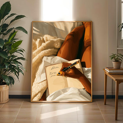 Dear Diary - Modern Afrocentric Wall Art Print