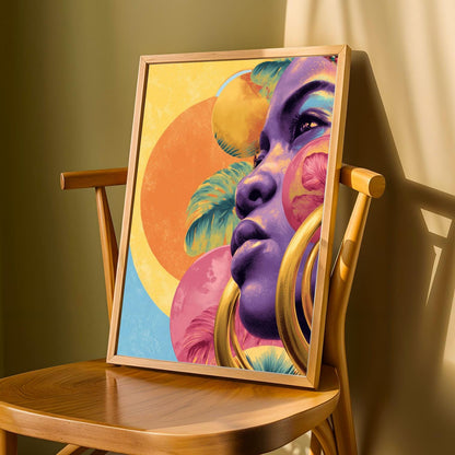 Tropical Foliage Portrait Wall Art Print