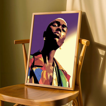 Bold Statement - Modern Afrocentric Wall Art Print