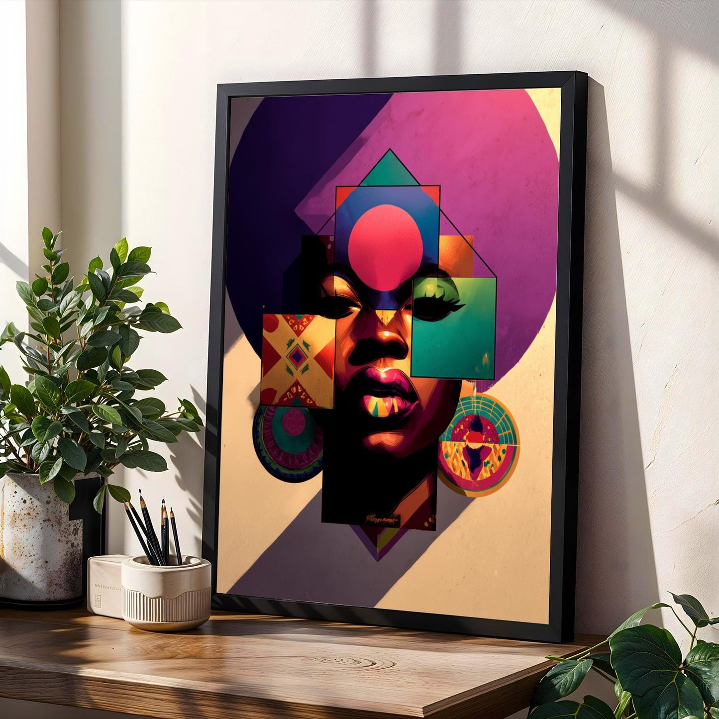 Abstract Geometric Wall Art Print