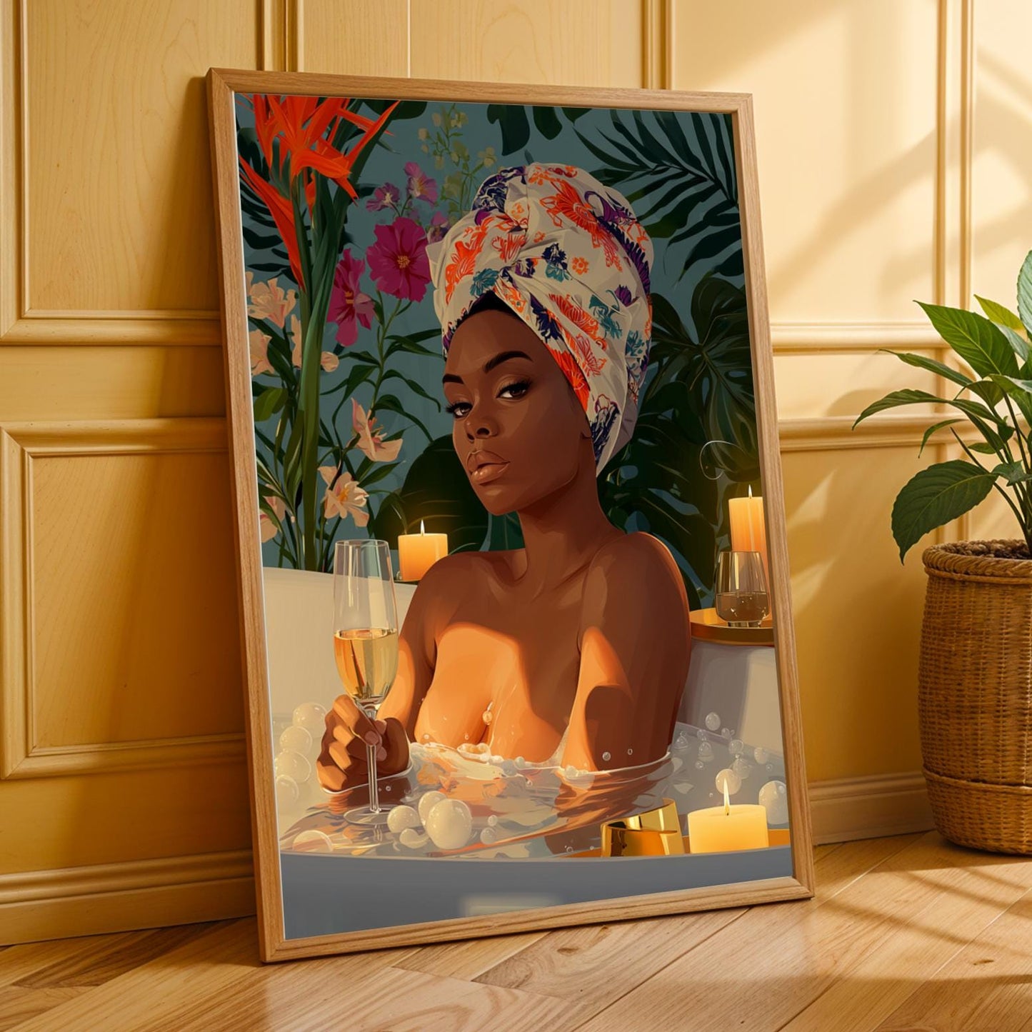 Luxe Moments - Elegant Woman Wall Art Print