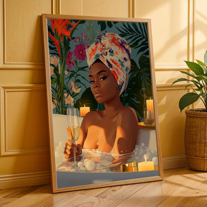 Luxe Moments - Elegant Woman Wall Art Print