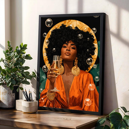 Bold Statement - Modern Afrocentric Wall Art Print