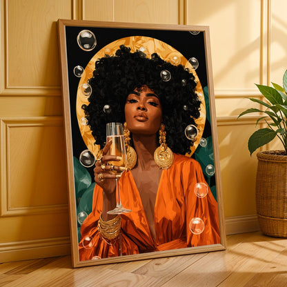 Bold Statement - Modern Afrocentric Wall Art Print