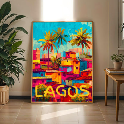 Lagos Cityscape Travel Wall Art Print