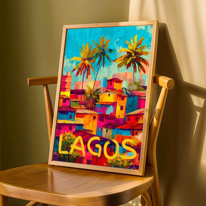Lagos Cityscape Travel Wall Art Print